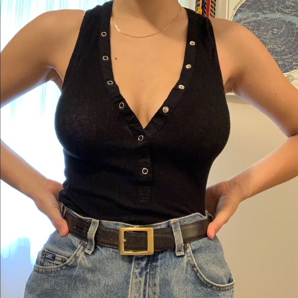 Urban Outfitters soft black tank